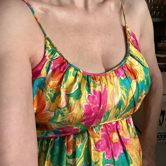 Dresses | Stunning Lunch Garden Party Vintage Dress In Very Good Condition  Silk Floral | Poshmark